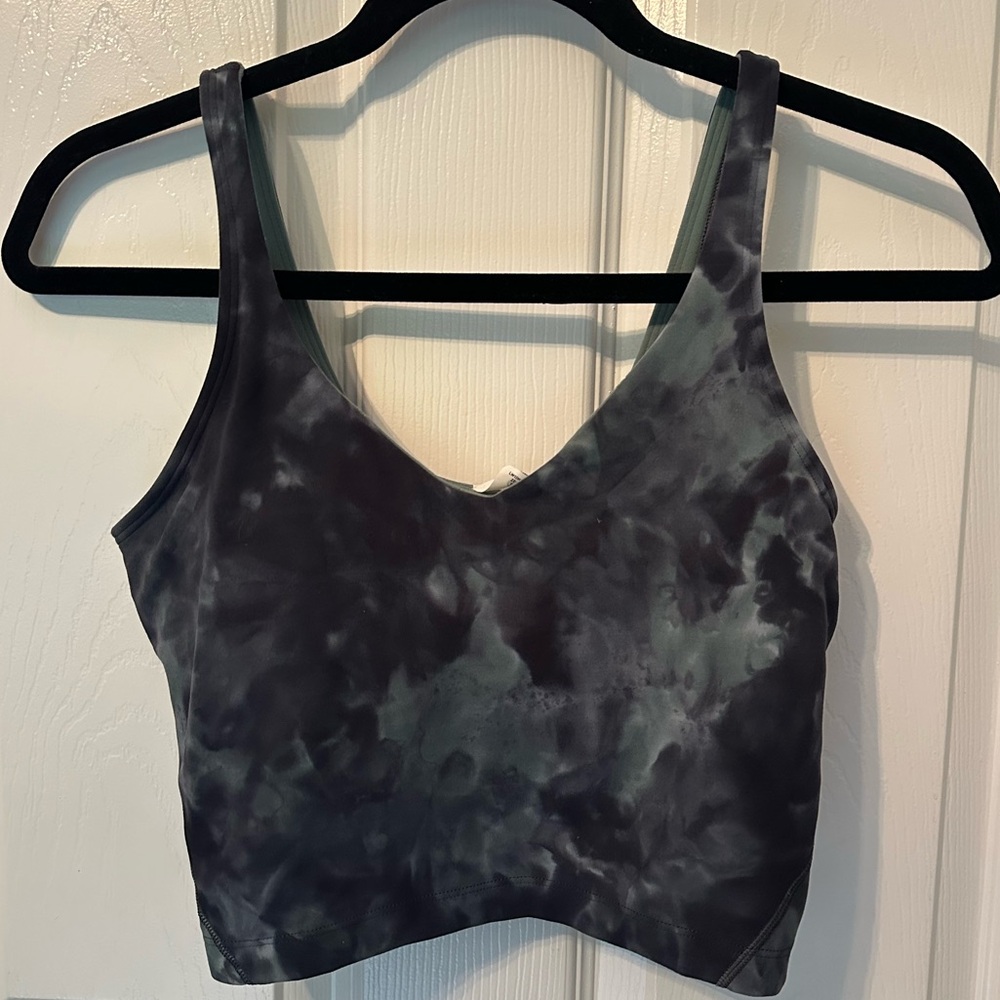 Lululemon Align Tank size 6, tie dye, RARE green and grey